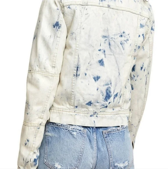 SALE NWOT FREE PEOPLE RUMORS DENIM JACKET - Picture 7 of 11